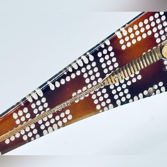 Fendi FS442 Brown Oval Oversized Sunglasses Frames Only - Picture 8 of 8